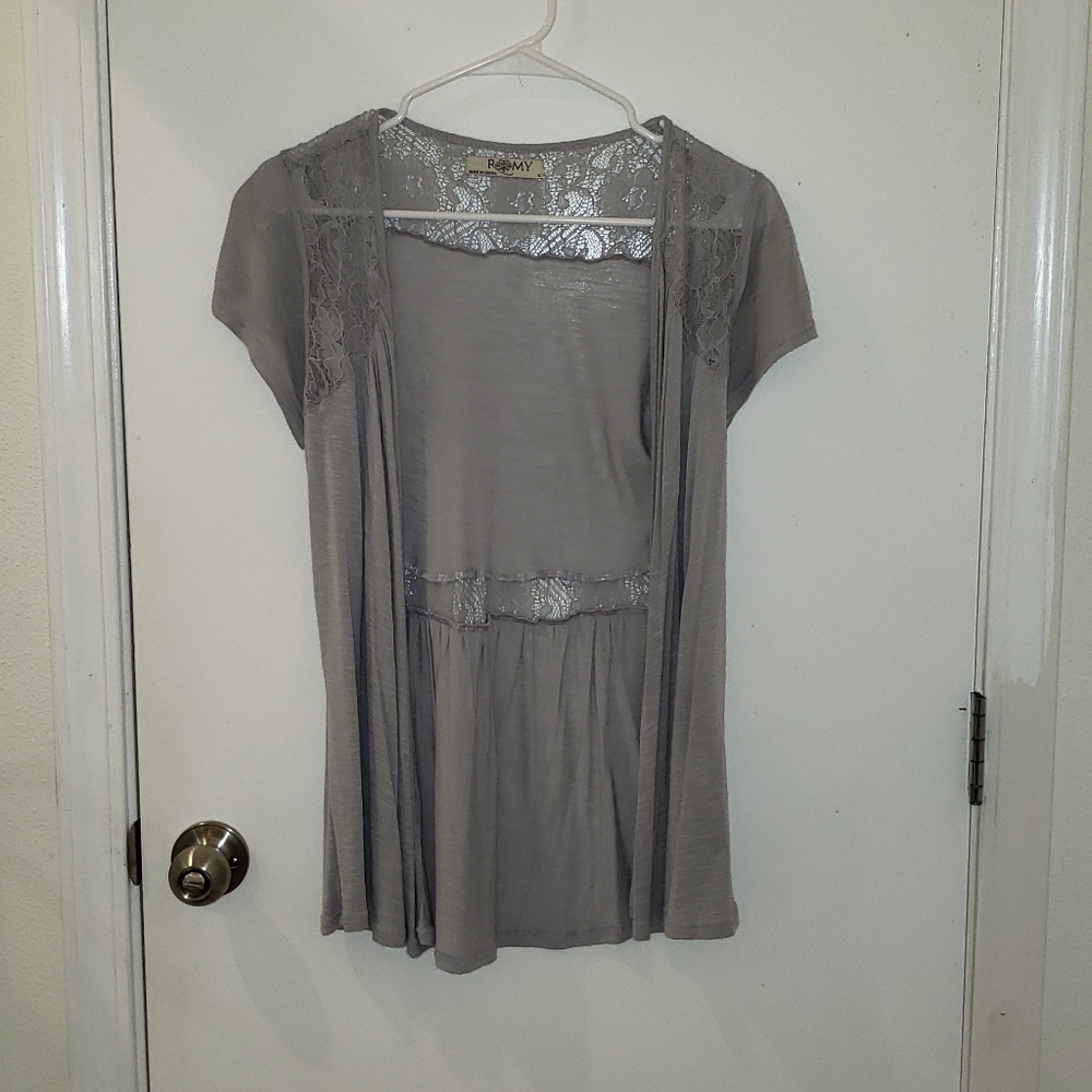 Romy- Gray delicate cardigan